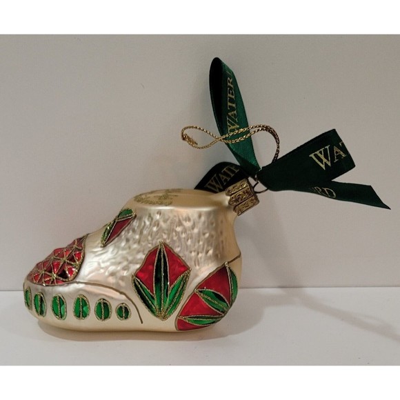 Waterford Holiday Waterford Babys First Christmas Bootie Shoe Blown